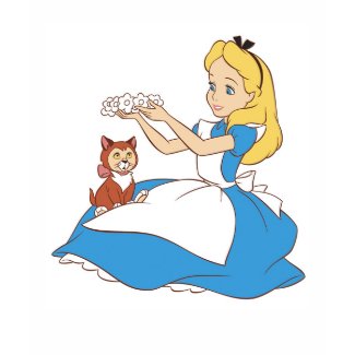 Alice in Wonderland's Alice and Dinah Disney shirt
