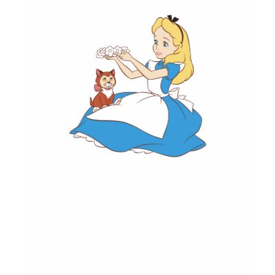Alice in Wonderland's Alice and Dinah Disney t-shirts