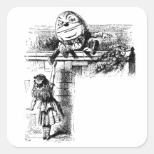 Alice in Wondlerand, Humpty Dumpty with Alice Sticker