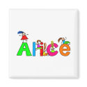 Alice magnets by prawny Alice magnets
