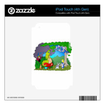 Alice meets Caterpillar Decal For iPod Touch 4G