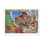 Alice meets the Queen of Hearts Off With Her Head! Post Card