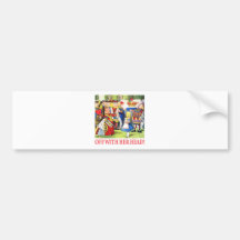 ALICE - OFF WITH HER HEAD! BUMPER STICKER