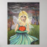 Alice on Halloween Poster Print by Molly Harrison
