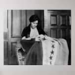 Alice Paul, Sewing Suffrage Flag, 1910s Posters