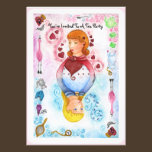 Alice Playing Card Invitation invitations