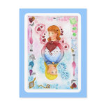 Alice Playing Card Postcard