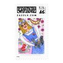 Alice Postage Stamp by PennyCork Alice Postage Stamp
