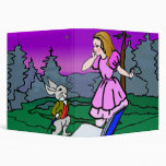 Alice & Rabbit In Wonderland Forest 3 Ring Binders
