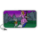 Alice & Rabbit In Wonderland Forest speakers