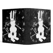 Alice Rabbit Late Dark Binder by opheliasart Alice Rabbit Late Dark Binder