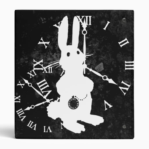 Alice Rabbit Late Dark Binder