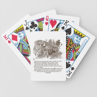 Alice Red Queen All The Running You Can Do Stay In Poker Deck