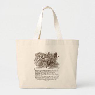 Alice Red Queen Running To Stay In Same Place Canvas Bag