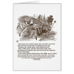 Alice Red Queen Running To Stay In Same Place Card