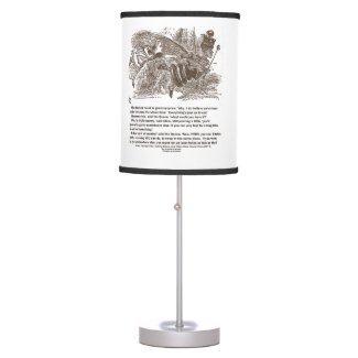 Alice Red Queen Running To Stay In Same Place Desk Lamp
