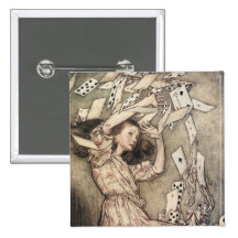 Alice’s Adventures in Wonderland by Arthur Rackham Buttons