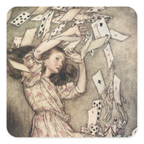 Alice’s Adventures in Wonderland by Arthur Rackham Square Sticker
