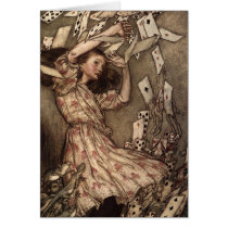 Alice Swarmed by Playing Cards cards