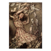 Alice Swarmed by Playing Cards