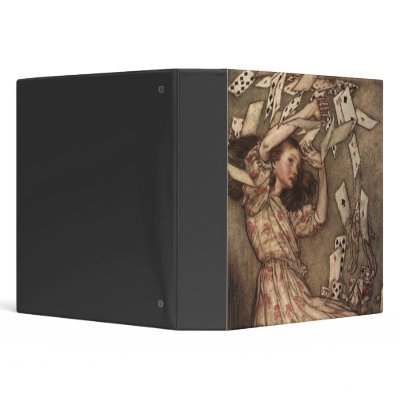 Alice & the Cards by Arthur Rackham Vinyl Binder by APlaceForAlice