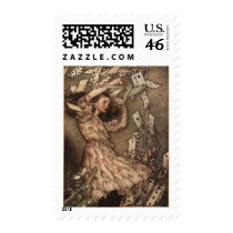 Alice & the Cards by Arthur Rackham Postage Stamps