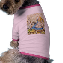 Alice & the Cards Full Color Dog T Shirt