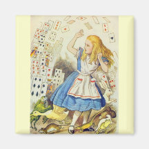 Alice & the Cards Full Color Fridge Magnet