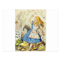 Alice & the Cards Full Color Postcard