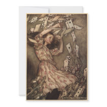 Alice & the Cards Personalized Invitations