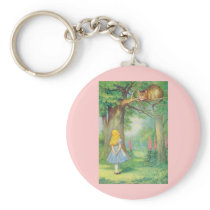 Alice & the Cheshire Cat Color Key Chain