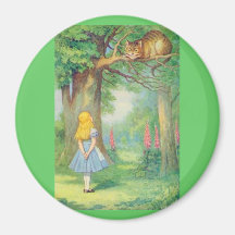 Alice & the Cheshire Cat Color Refrigerator Magnet