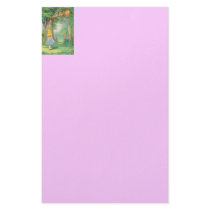 Alice & the Cheshire Cat Full Color Stationery Paper