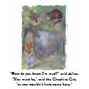Alice & the Cheshire Cat - "Mad" quote t-shirts by Storybook_Quotes Alice & the Cheshire Cat - "Mad" quote t-shirts