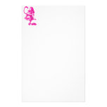 Alice & the Flamingo in Hot Pink Customized Stationery