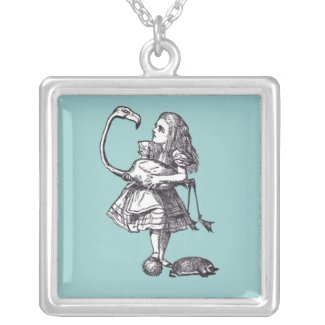 Alice & the Flamingo necklace