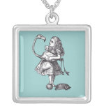 Alice & the Flamingo Pendants