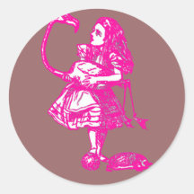 Alice & the Flamingo Pink Stickers