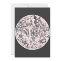 Alice & the Gang Pink Tint Invitations