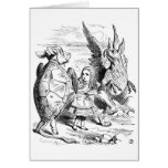 Alice, the Gryphon and the Mock Turtle Dance Greeting Cards
