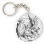 Alice, the Gryphon and the Mock Turtle Dance Keychain
