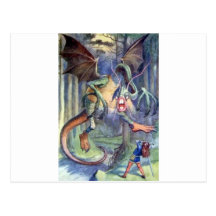 Alice & the Jabberwocky in Full Color Post Cards