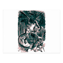 Alice & the Jabberwocky Post Card