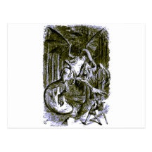 Alice & The Jabberwocky Postcard