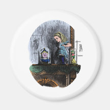 Alice & the Looking Glass Fridge Magnet