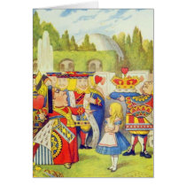 Alice & The Queen Greeting Card