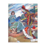 Alice, the Queen of Hearts and the Griffin Post Card
