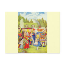 Alice & The Queen Postcard