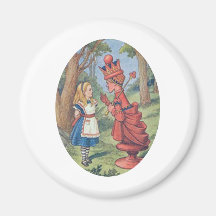 Alice & the Red Queen Fridge Magnet
