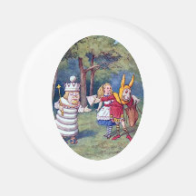 Alice & the White King Refrigerator Magnets